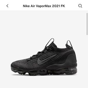 Nike Air VaporMax 2021 FK - Boy’s Grade School Size (Black)